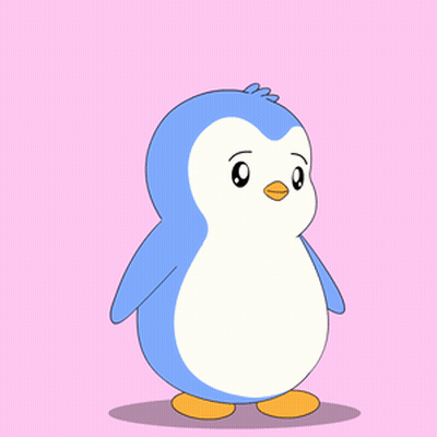 Blue And White Penguin Saying Oh GIF