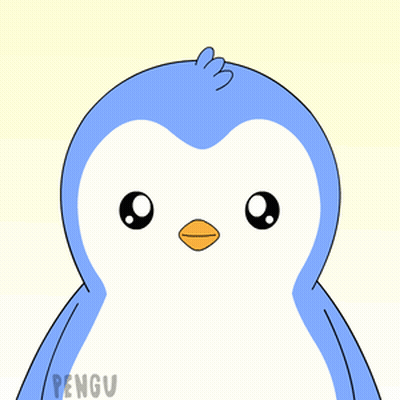 Blue And White Penguin Saying Pengu GIF