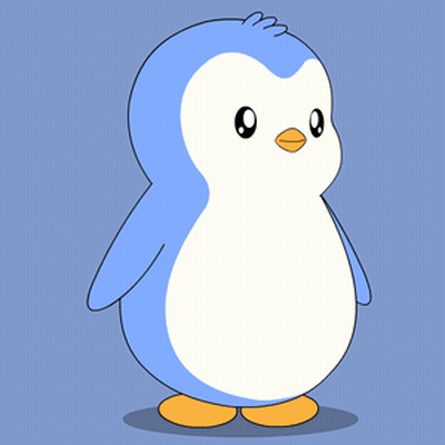 Blue And White Penguin Saying Thank You GIF