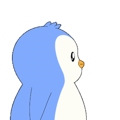 Blue And White Penguin Saying What GIF