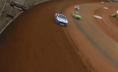 Blue And White Race Car Saying Nova GIF