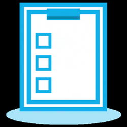 Blue And White Simultaneous Checklist GIF