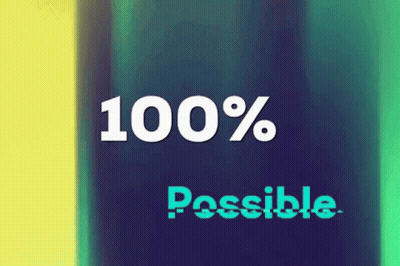 Blue And Yellow 100 % Possible Background GIF