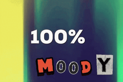 Blue And Yellow Background 100 % Moody GIF