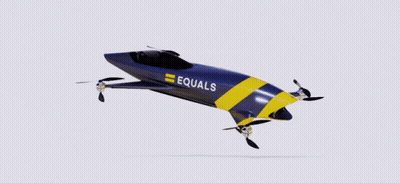 Blue And Yellow Equals Aircraft Flying GIF