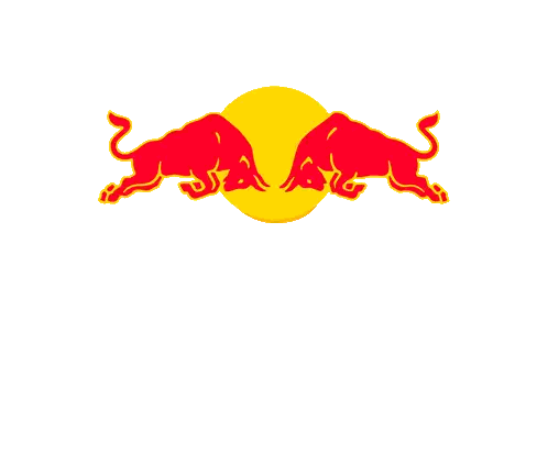 Blue And Yellow Inflatable Arch With Red Bull Sticker