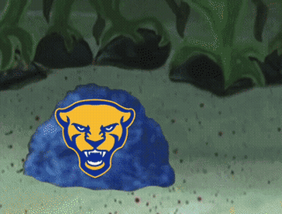Blue And Yellow Lion Cartoon GIF