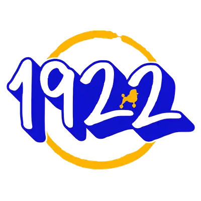 Blue And Yellow Logo 1922 Sticker