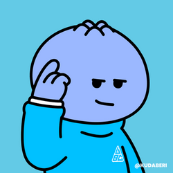 Blue Animated Big Brain Meme GIF