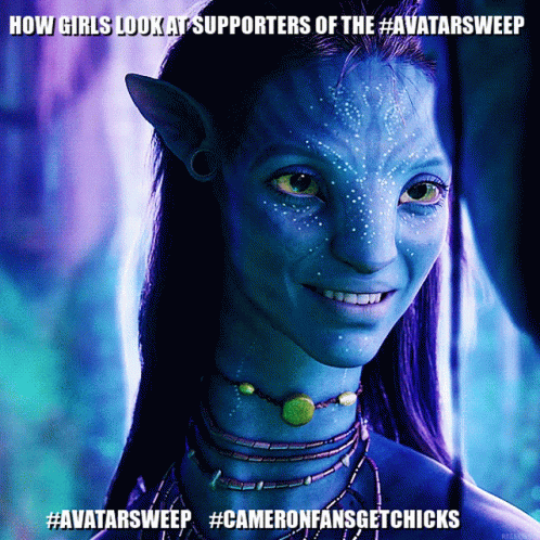 Blue Avatar Sweep How Girls Look Supporters GIF