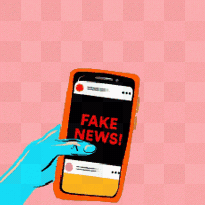 Blue Background Breaking News White Letters GIF