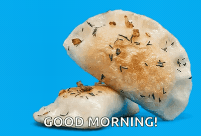 Blue Background Good Morning Message GIF
