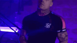 Blue Background Half Face Stephen James GIF