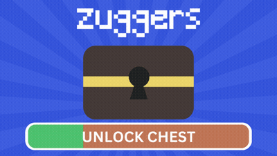 Blue Background Keyhole Unlock Chest GIF