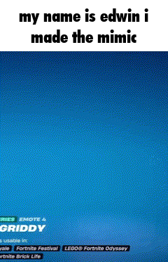 Blue Background My Name Is Edwin I Made The Mimic GIF