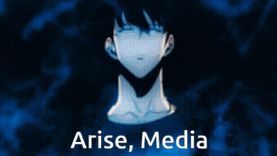 Blue Background Person Arise Media GIF