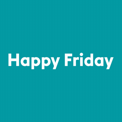 Blue Background Red Dots Happy Friday GIF
