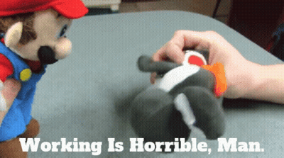 Blue Background Saying Do Great Work GIF
