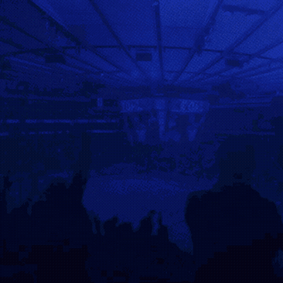 Blue Background Saying Go Go Goal GIF
