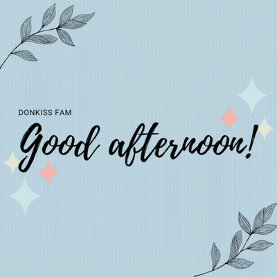 Blue Background Saying Good Afternoon GIF