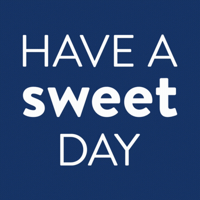 Blue Background Saying Have A Sweet Day GIF