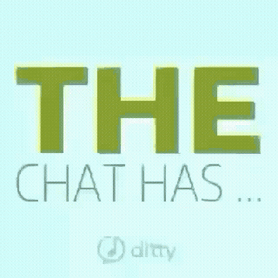 Blue Background Saying The Chat