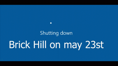 Blue Background Shutting Down Brick Hill On May 23St GIF
