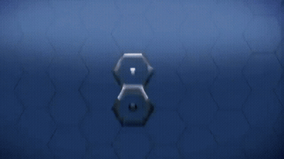Blue Background Snowflake Av8 Win GIF
