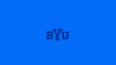 Blue Background White Lines With Letter U GIF