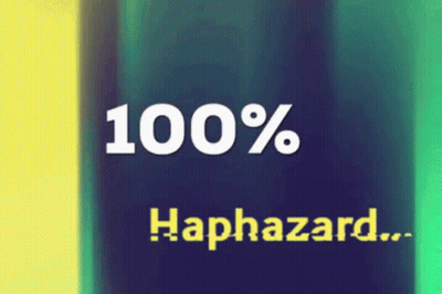 Blue Background With 100% Fast Paper Cut Out GIF