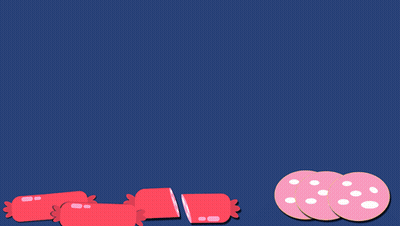 Blue Background With Bologna Day White Letters GIF