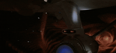 Blue Background With Glowing Light GIF