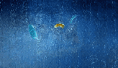 Blue Background With H2C Question Mark GIF
