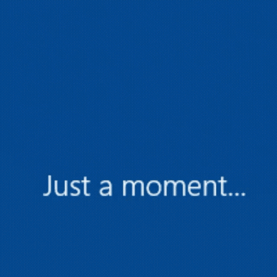 Blue Background With Just A Moment In White GIF