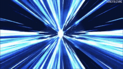 Blue Background With Light From Center GIF