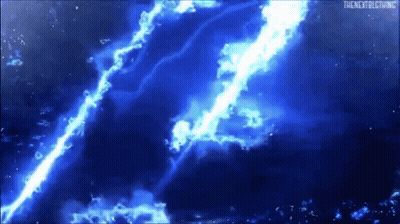 Blue Background With Lightning Bolt GIF