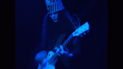 Blue Background With Non-English Text GIF