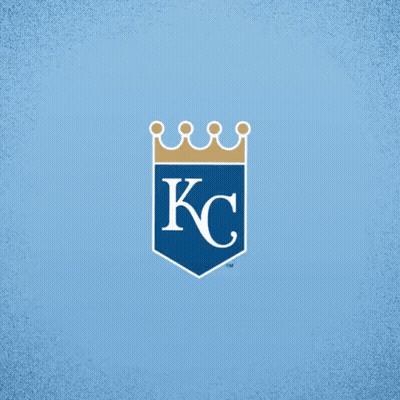 Blue Background With Royals Won Logo GIF