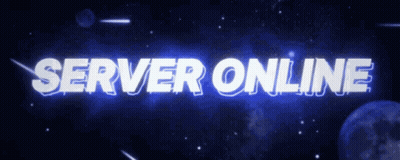 Blue Background With Server Online GIF
