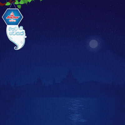 Blue Background With Sign Saying Anchor GIF