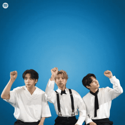 Blue Background With Spotify Logo GIF