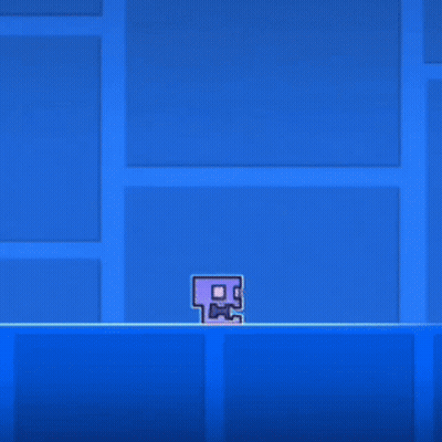 Blue Background With Squares And Light GIF
