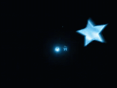 Blue Background With Stars And Light GIF