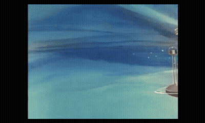 Blue Background With Statue GIF