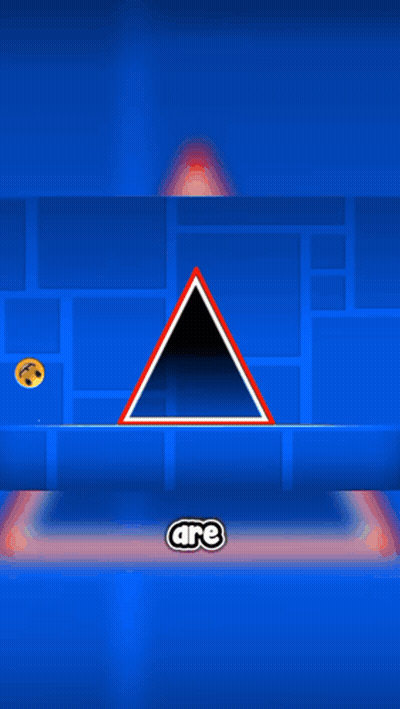 Blue Background With Triangle Saying Possible GIF