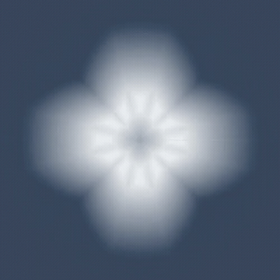 Blue Background With White Circle GIF