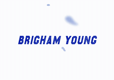 Blue Background With White Circles And Letter Y GIF