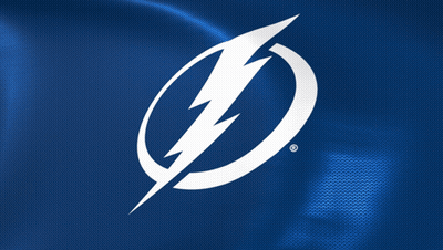 Blue Background With White Lightning Bolt GIF