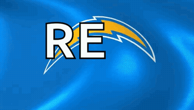 Blue Background With Word Re And Lightning Bolt GIF