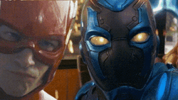 Blue Beetle And Wally West Talking GIF